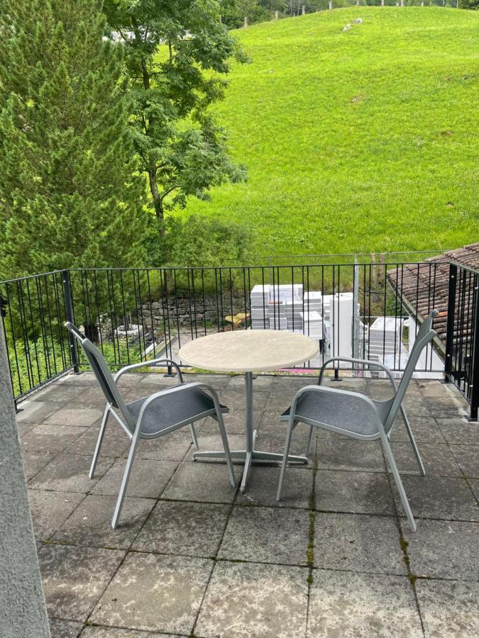 Ferienwohnung Haus Alpenhof Wassen Exterior foto